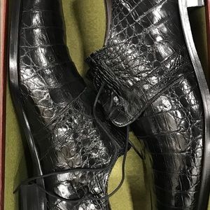 mezlan genuine croc size 13M dress shoe